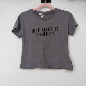 Sub Urban Riot "But make it fashion" Cropped Tee Size Large